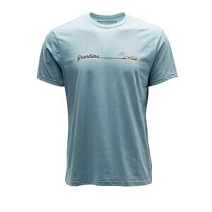 Grundens Men´s Light Blue Lobsterman Fishing Short Sleeve T-Shirt Size XL